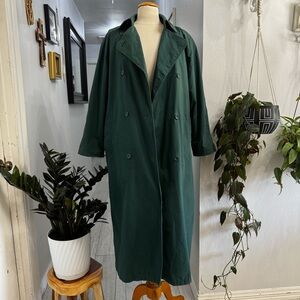 London Fog Green Trench Coat 10